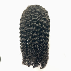 Enoya Silk Top 360 Lace Frontal Wig Curly Human Hair Wigs-Glueless 180% Density Brazilian Virgin Remy Wigs Pre Plucked