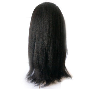 italian yaki 360 lace frontal wig kinky straight for black women