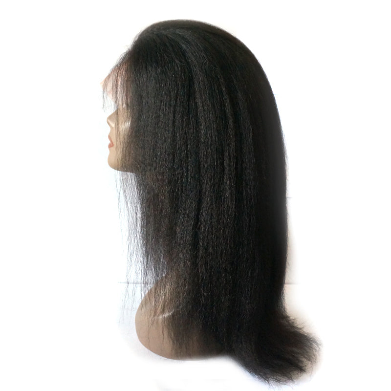 Enoya Italian Yaki 13x4 HD Lace Front Closure Wig Brazilian Human Virgin Hair Wigs 180% Density