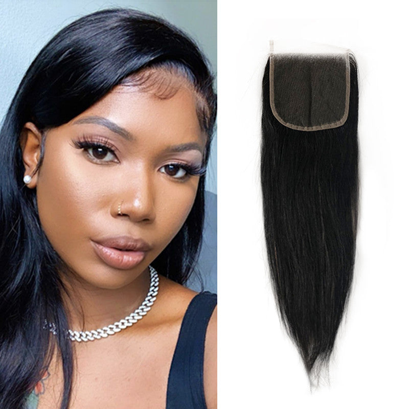 Enoya HD Lace Closure Invisible Lace Frontal Straight Pre Plucked with Baby Hair