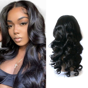 Enoya Loose Wave HD Invisible 13X4 Lace Front Closure Wig Brazilian Human Virgin Hair