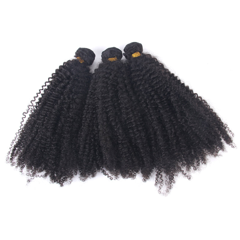 Enoya Afro Kinky Curly Hair 3 Bundles Brazilian Virgin Human Hair Extensions