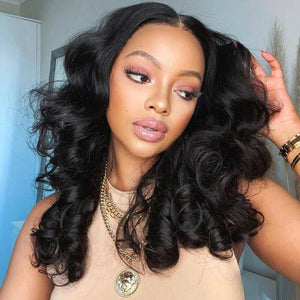 Enoya Loose Wave Full Lace Wig Transparent Lace Brazilian Human Hair